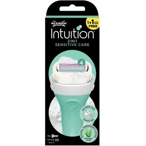 1+1 gratis: Wilkinson Intuition 2 in 1 Scheermes Sensitive Care 1 set