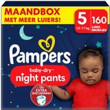Pampers Baby Dry Night Pants Luierbroekjes Maat 5 (12kg-17kg) 160 stuks