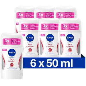 6x Nivea Deodorant Stick Dry Comfort 40 ml