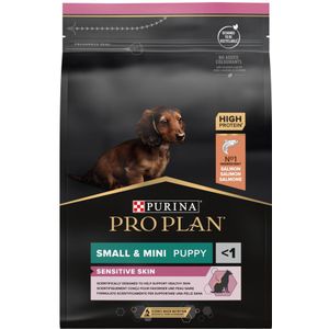 4x Pro Plan Puppy Small & Mini Sensitive Skin Zalm 3 kg