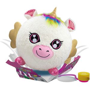 Biggies Unicorn wit - Opblaasbare pluchen Knuffel