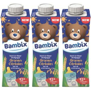 3x Bambix Drinkpap Granen 12+m 750 ml