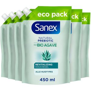 6x Sanex Agave Revitalizing Douchegel Navulling 450 ml