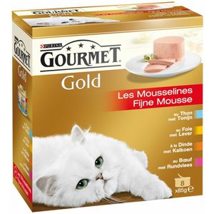 Gourmet Gold Fijne Mousse Rood 8 x 85 gr