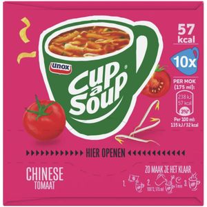 12x Unox Cup-a-Soup Chinese Tomaat 3 x 175 ml