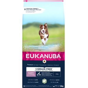 Eukanuba Hondenvoer Graanvrij Lam Puppy Small - Medium 12 kg