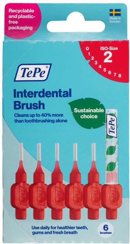 3x TePe Interdentale Ragers Original 0,5 mm Rood 6 stuks