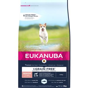 Eukanuba Hondenvoer Senior Small/Medium Graanvrij Zeevis 3 kg