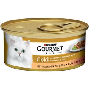 Gourmet Gold Fijne Hapjes Kalkoen - eend 85 gr