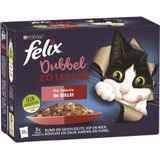 Felix Dubbel Zo Lekker Mix Selectie in Gelei 12 x 85 gr