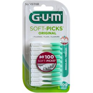 6x GUM Soft-Picks Original Regular 100 stuks