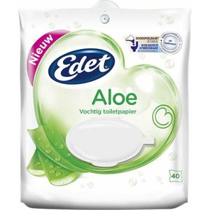 Edet Vochtig Toiletpapier Aloe 40 stuks