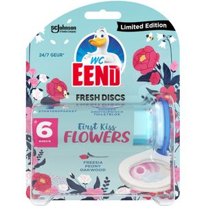 WC Eend Fresh Discs Houder First Kiss Flowers 36 ml