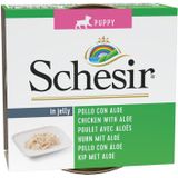 Schesir Hondenvoer Puppy Kip Aloe in Gelei 150 gr