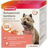 6x Beaphar Schapenvet Hond Mini Bonbons Zalm 245 gr