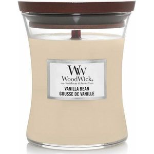 WoodWick Geurkaars Medium Vanilla Bean 275 gr