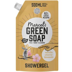 Marcel's Green Soap Shower Gel Navulling Vanille & Kersenbloesem 500 ml