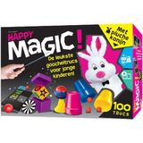 Happy Magic 100 Trucs met Pluche Konijn - De Leukste Goochelset voor Kinderen vanaf 7 jaar