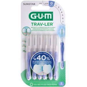 6x GUM Trav-Ler Ragers Lavendel 0.6mm 6 stuks