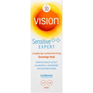 2x Vision Zonnebrand Crème Sensitive Expert SPF30 185 ml