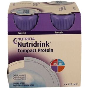 6x Nutridrink Compact Protiene Neutraal 4-Pack 125 ml