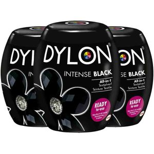 3x Dylon Textielverf Intense Black 350 gr