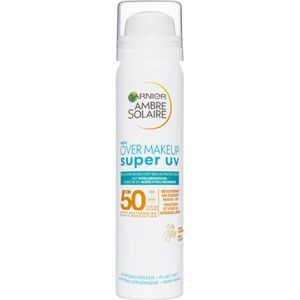 1+1 gratis: Garnier Ambre Solaire Face Super UV Gezichtsspray SPF 50+ 75 ml