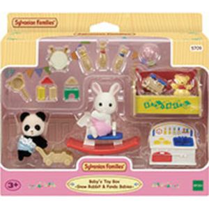 Sylvanian Families 5709 Baby'sspeelkamerBabyPanda&sneeuwwitkonijn- Poppenhuisinrichting