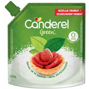 9x Canderel Green Stevia Crunchy 150 gr