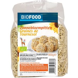 6x Damhert Biofood Zonnebloempitten Biologisch 500 gr