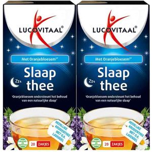 2x Lucovitaal Slaap Thee Vegan 20 stuks