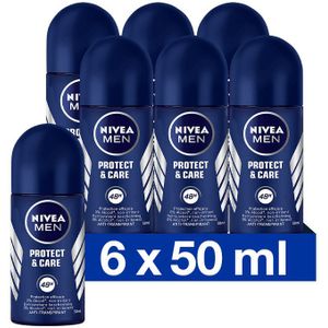 6x Nivea Men Deodorant Roller Protect & Care 50 ml