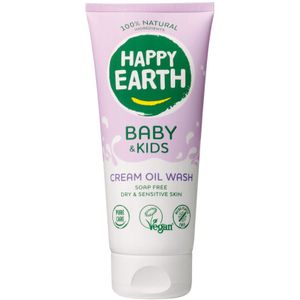 Happy Earth Cream Oil Wash 100% Natuurlijk Baby & Kids 200 ml