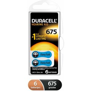 Duracell Hoortoestelbatterijen 675 6 stuks