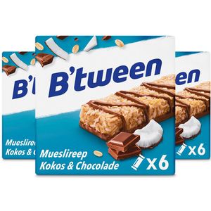 3x Hero B'tween Mueslireep Kokos 6x25 gr