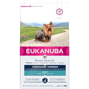 4x Eukanuba Dog Adult Yorkshire Terrier Kip 2 kg