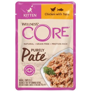 24x Wellness Core Purelypate Kitten Chicken 85 gr