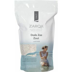 Zarqa - Pure Dead Sea Salt - Navulzak - 100% Dode Zeezout - Vegan - Hypoallergeen