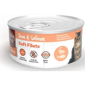 Hobby First Feline Blik Zachte Filets Tonijn & Zalm 70 gr