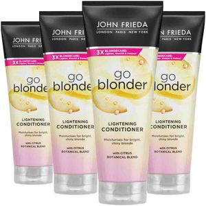 4x John Frieda Sheer Blonde Go Blonder Conditioner 250 ml