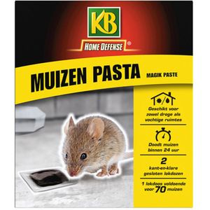 KB Home Defense Muizen Pasta Alfachloralose Kant-en-Klare Lokdoos Magik Paste 2 stuks