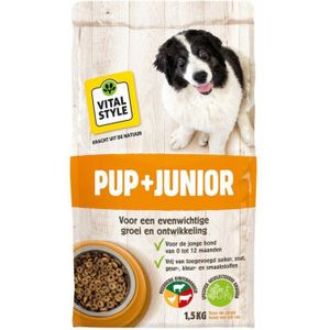 2x VITALstyle Hondenvoer Puppy - Junior 8 kg