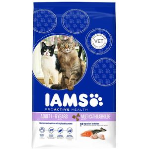 Iams Kat Adult Multi-Kat Kip & Zalm 15 kg