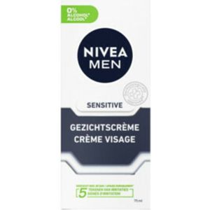 6x Nivea Men Gezichtscrème Sensitive 75 ml