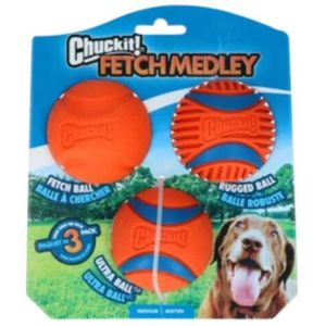 Chuckit Fetch Medley Gen3 Medium 3 stuks