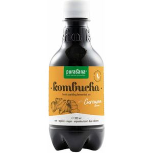 3x Purasana Kombucha Kurkuma Bio 330 ml