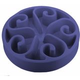 Eat Slow Live Longer Anti-schrok Voerbak Rond Blauw 30 cm