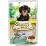 24x Stuzzy Hond Shreds Konijn - Groente 100 gr