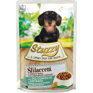 24x Stuzzy Hond Shreds Konijn - Groente 100 gr