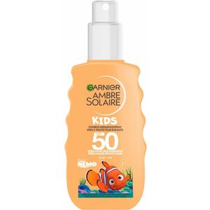 6x Garnier Ambre Solaire Waterresistent Kids Zonnebrandspray SPF 50 Finding Nemo 150 ml